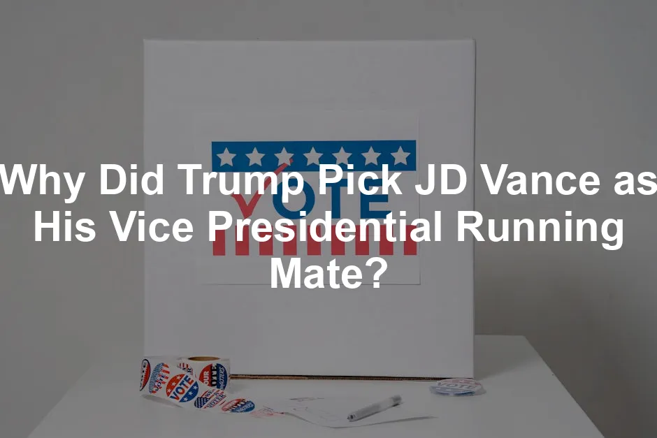 Featured image for Why Did Trump Pick JD Vance as His Vice Presidential Running Mate?