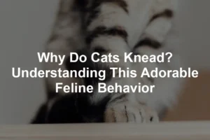 Featured image for Why Do Cats Knead? Understanding This Adorable Feline Behavior