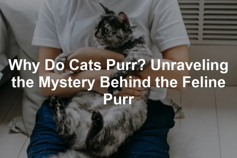 Featured image for Why Do Cats Purr? Unraveling the Mystery Behind the Feline Purr