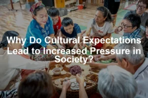 Featured image for Why Do Cultural Expectations Lead to Increased Pressure in Society?