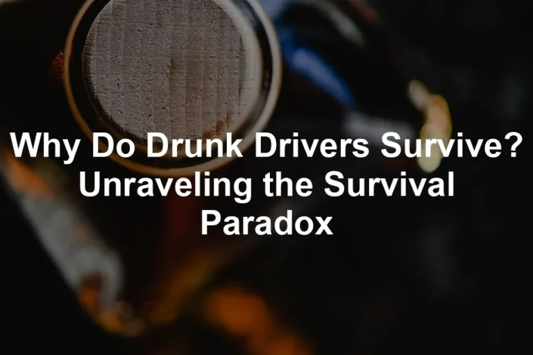 Featured image for Why Do Drunk Drivers Survive? Unraveling the Survival Paradox