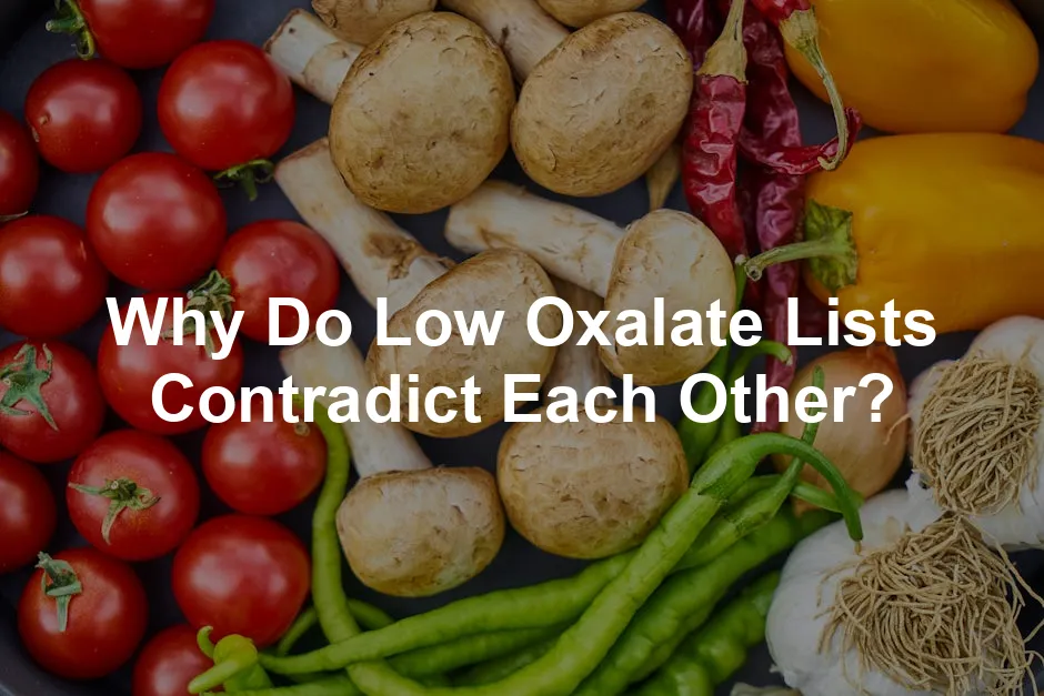 Featured image for Why Do Low Oxalate Lists Contradict Each Other?
