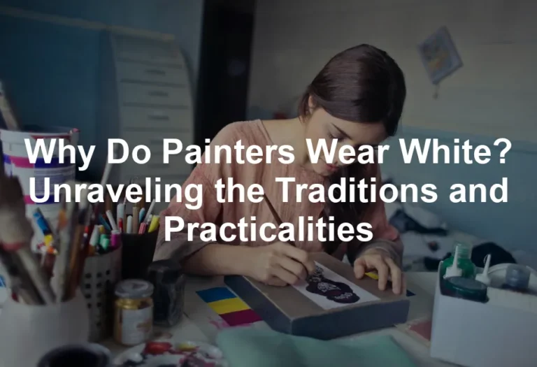 Featured image for Why Do Painters Wear White? Unraveling the Traditions and Practicalities