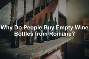 Featured image for Why Do People Buy Empty Wine Bottles from Romane?