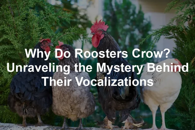 Featured image for Why Do Roosters Crow? Unraveling the Mystery Behind Their Vocalizations