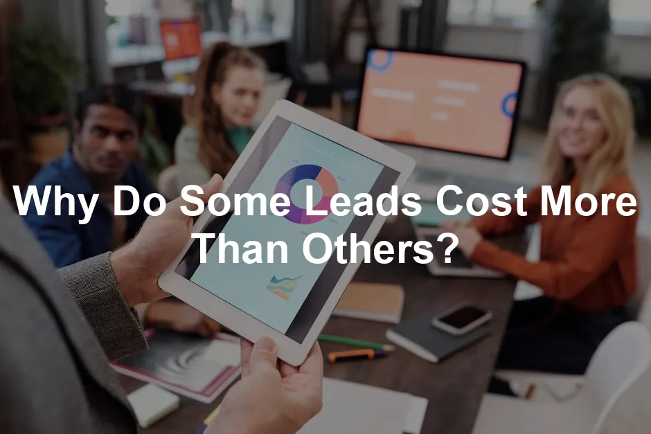 Featured image for Why Do Some Leads Cost More Than Others?