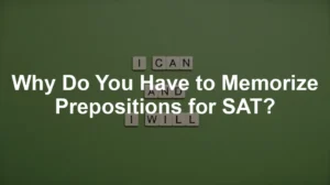 Featured image for Why Do You Have to Memorize Prepositions for SAT?
