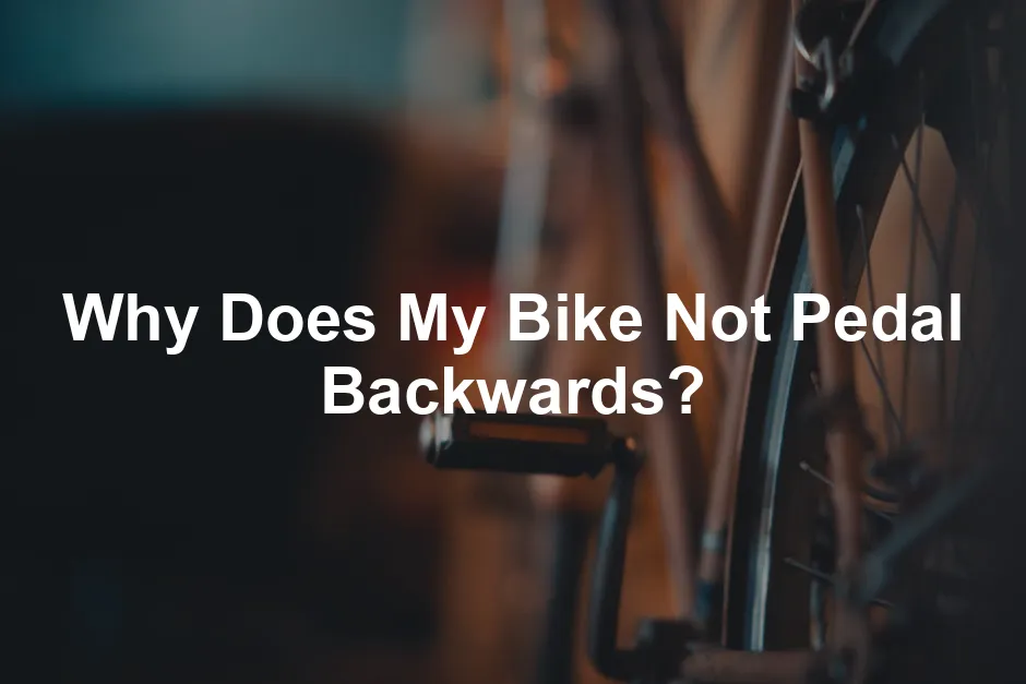 Featured image for Why Does My Bike Not Pedal Backwards?