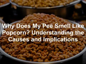 Featured image for Why Does My Pee Smell Like Popcorn? Understanding the Causes and Implications