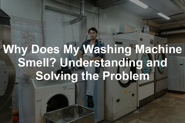 Featured image for Why Does My Washing Machine Smell? Understanding and Solving the Problem