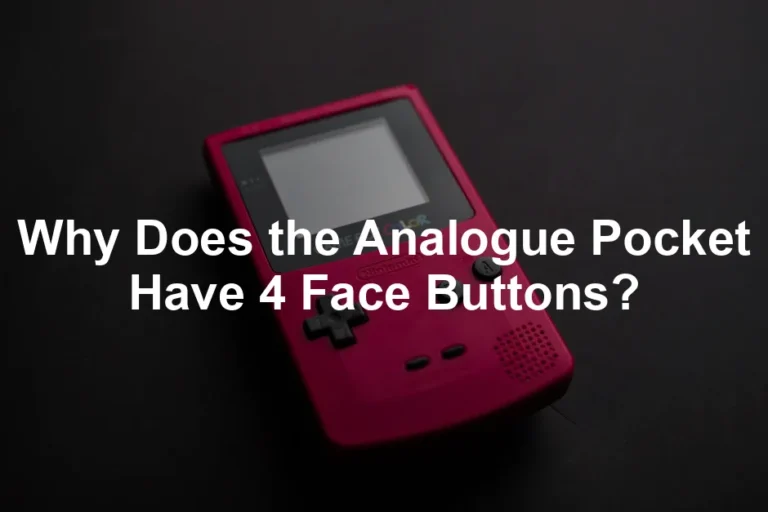 Featured image for Why Does the Analogue Pocket Have 4 Face Buttons?