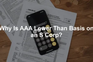 Featured image for Why Is AAA Lower Than Basis on an S Corp?