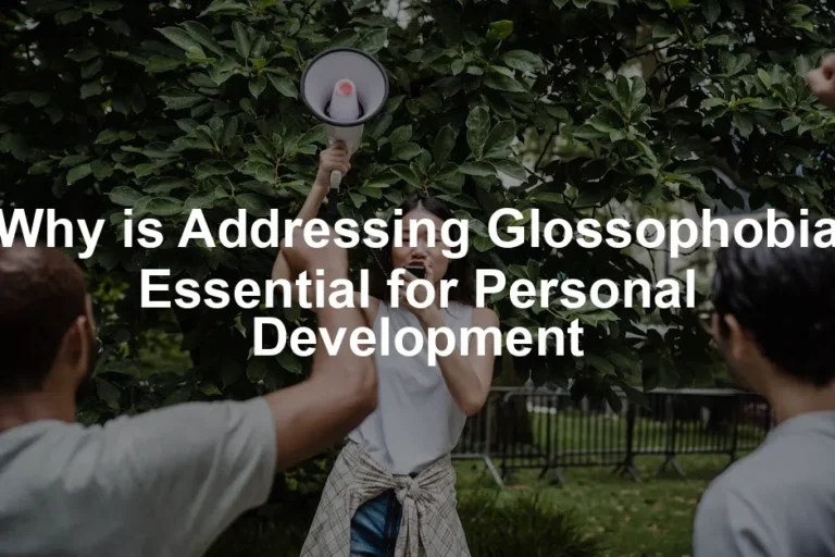 Featured image for Why is Addressing Glossophobia Essential for Personal Development