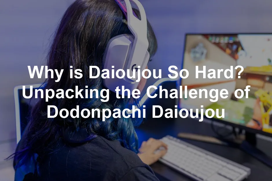 Featured image for Why is Daioujou So Hard? Unpacking the Challenge of Dodonpachi Daioujou