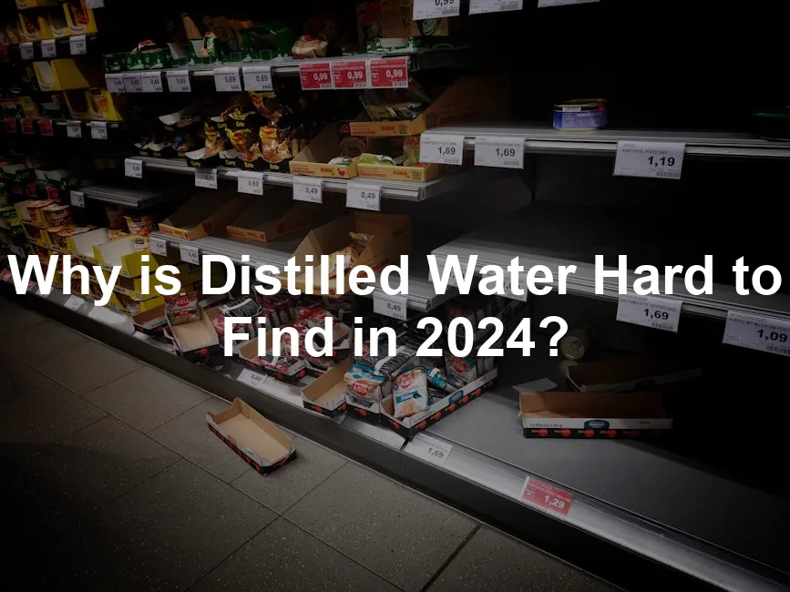 Featured image for Why is Distilled Water Hard to Find in 2024?