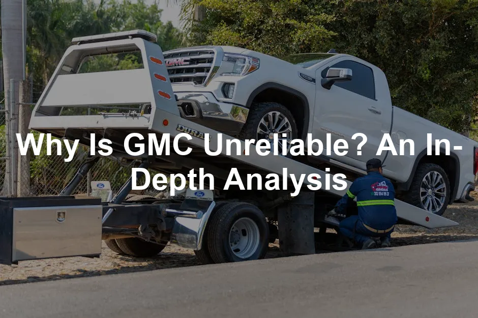 Featured image for Why Is GMC Unreliable? An In-Depth Analysis