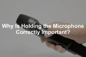 Featured image for Why Is Holding the Microphone Correctly Important?