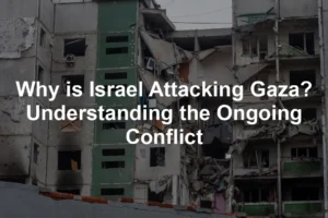 Featured image for Why is Israel Attacking Gaza? Understanding the Ongoing Conflict