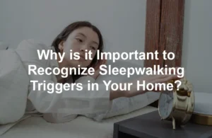 Featured image for Why is it Important to Recognize Sleepwalking Triggers in Your Home?
