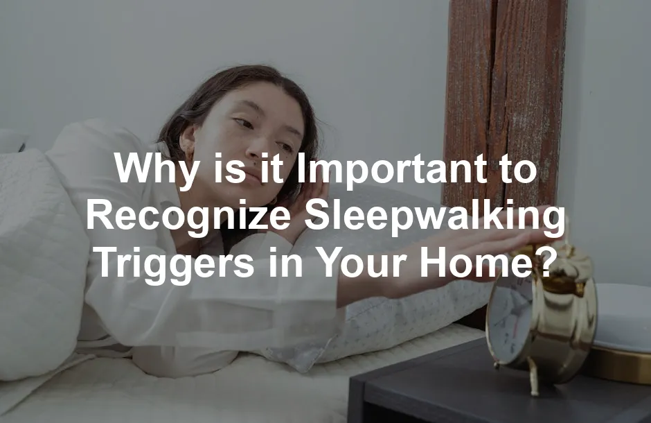 Featured image for Why is it Important to Recognize Sleepwalking Triggers in Your Home?