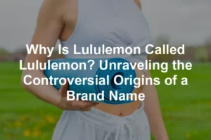 Featured image for Why Is Lululemon Called Lululemon? Unraveling the Controversial Origins of a Brand Name