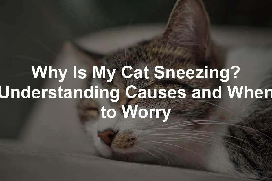 Featured image for Why Is My Cat Sneezing? Understanding Causes and When to Worry