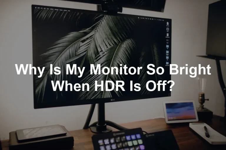 Featured image for Why Is My Monitor So Bright When HDR Is Off?