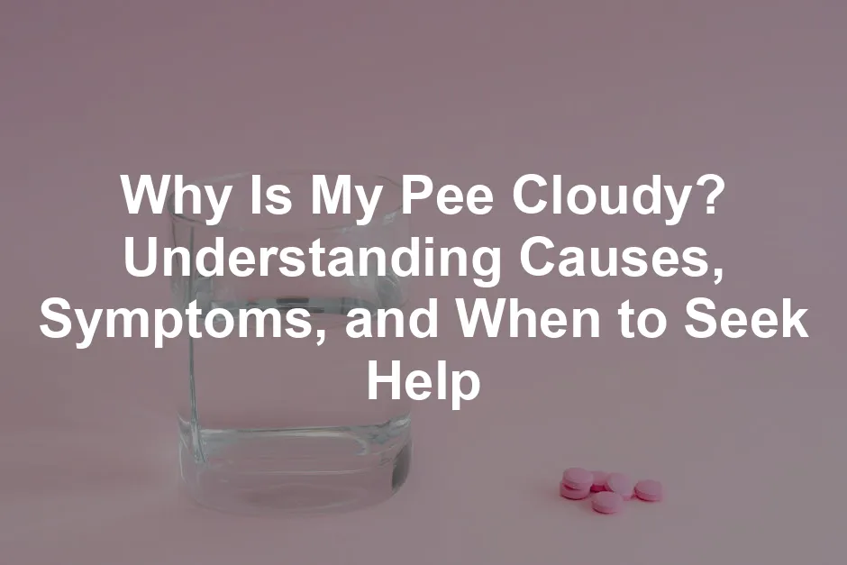 Featured image for Why Is My Pee Cloudy? Understanding Causes, Symptoms, and When to Seek Help