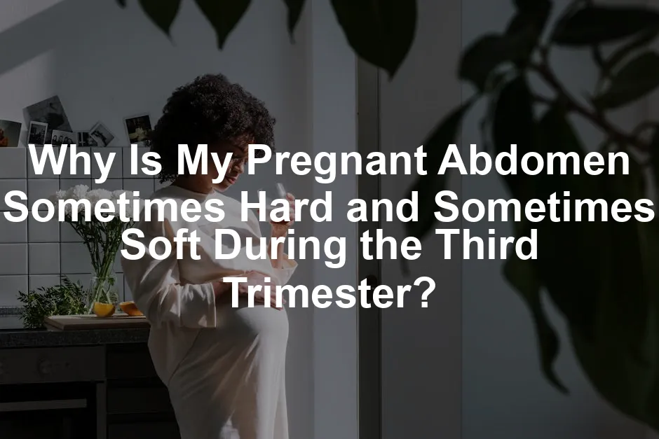 Featured image for Why Is My Pregnant Abdomen Sometimes Hard and Sometimes Soft During the Third Trimester?