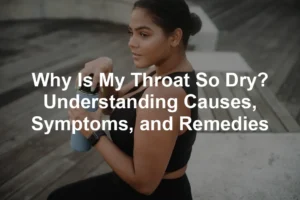 Featured image for Why Is My Throat So Dry? Understanding Causes, Symptoms, and Remedies