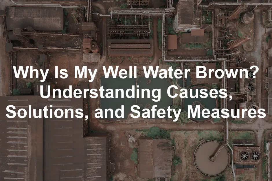 Featured image for Why Is My Well Water Brown? Understanding Causes, Solutions, and Safety Measures