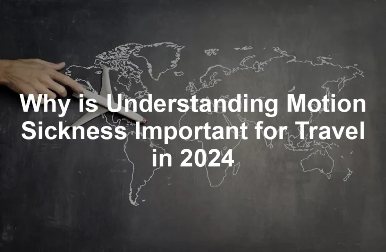 Featured image for Why is Understanding Motion Sickness Important for Travel in 2024