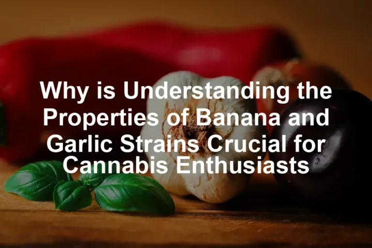 Featured image for Why is Understanding the Properties of Banana and Garlic Strains Crucial for Cannabis Enthusiasts