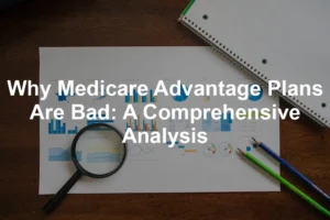 Featured image for Why Medicare Advantage Plans Are Bad: A Comprehensive Analysis