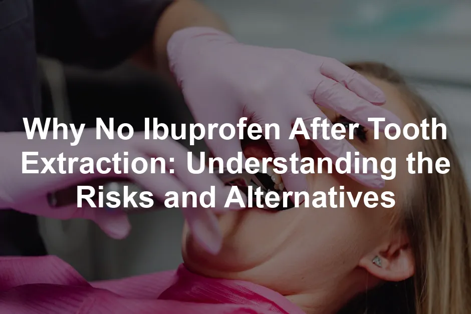 Featured image for Why No Ibuprofen After Tooth Extraction: Understanding the Risks and Alternatives