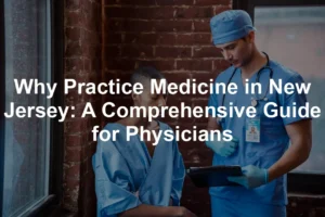 Featured image for Why Practice Medicine in New Jersey: A Comprehensive Guide for Physicians