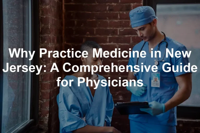 Featured image for Why Practice Medicine in New Jersey: A Comprehensive Guide for Physicians