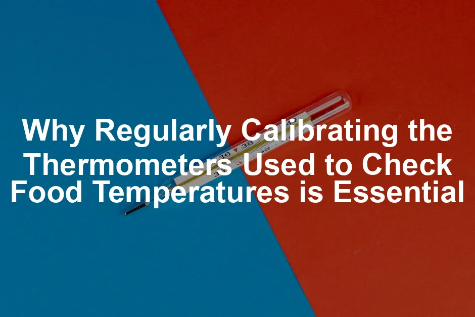 Featured image for Why Regularly Calibrating the Thermometers Used to Check Food Temperatures is Essential