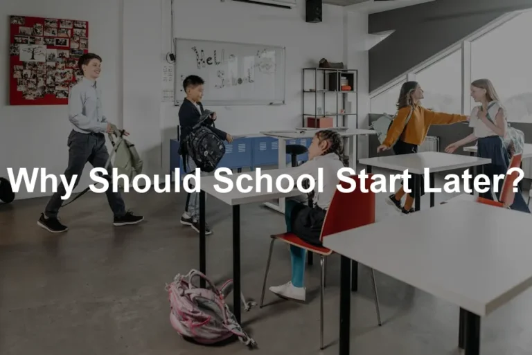 Featured image for Why Should School Start Later?