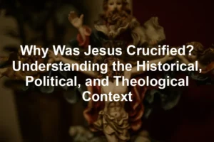 Featured image for Why Was Jesus Crucified? Understanding the Historical, Political, and Theological Context