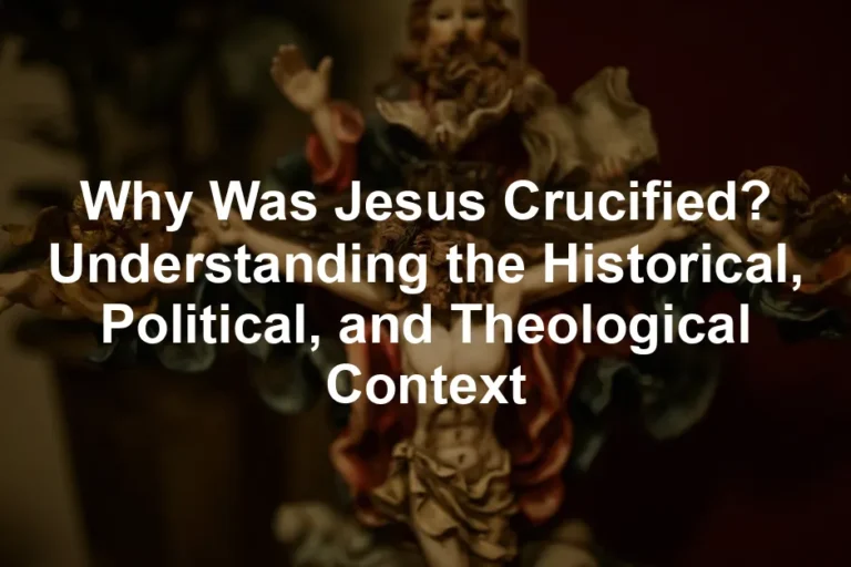 Featured image for Why Was Jesus Crucified? Understanding the Historical, Political, and Theological Context