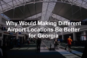 Featured image for Why Would Making Different Airport Locations Be Better for Georgia
