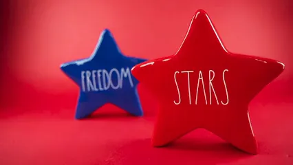 Horizontal video: American independence day decorations 7997599. Duration: 8 seconds. Resolution: 1920x1080