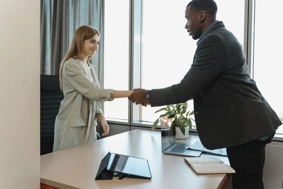 Man Hiring the Woman