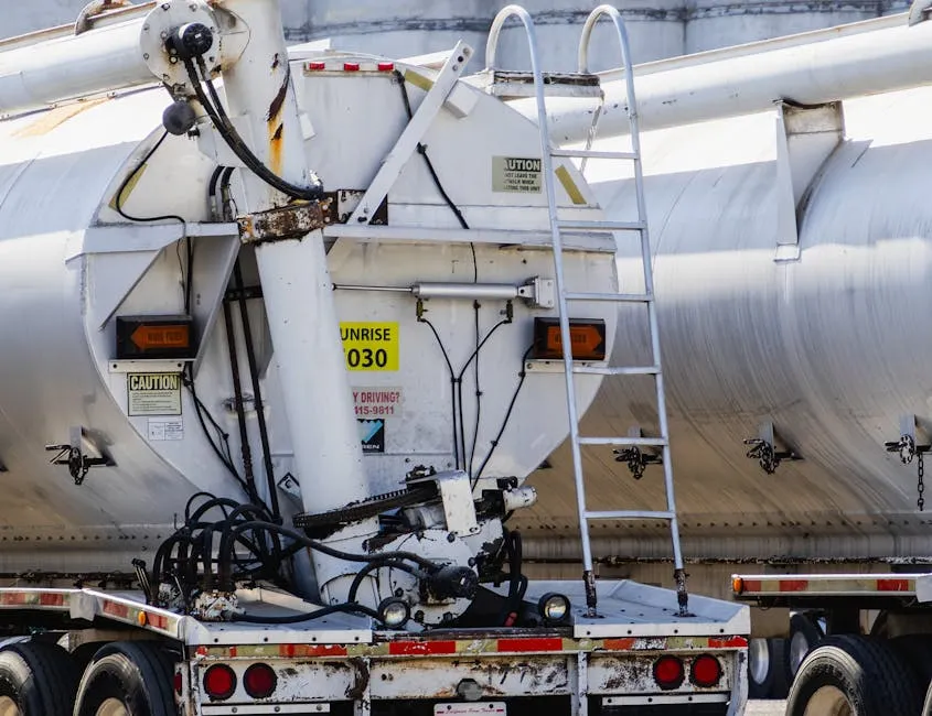 Tanker Truck with Ladder