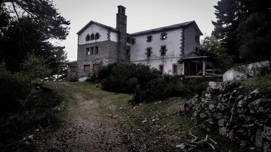 Photo of an Abandoned Concrete House