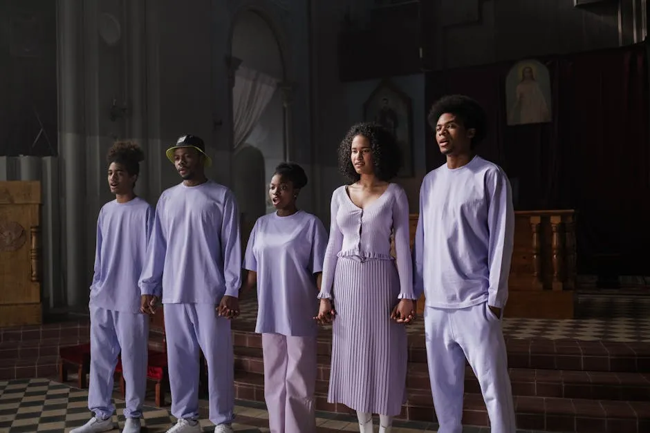 Choir Singing in a Church