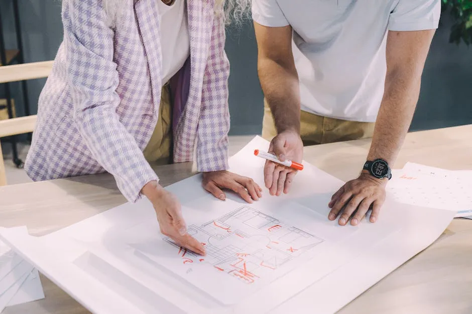 Man and Woman Discussing on a Plan