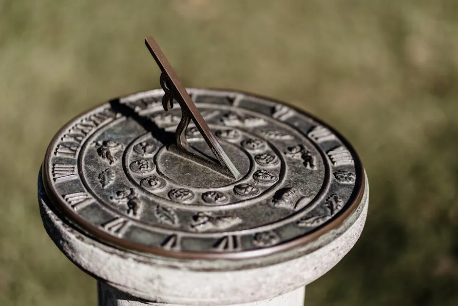 Close-up of a Sundial 