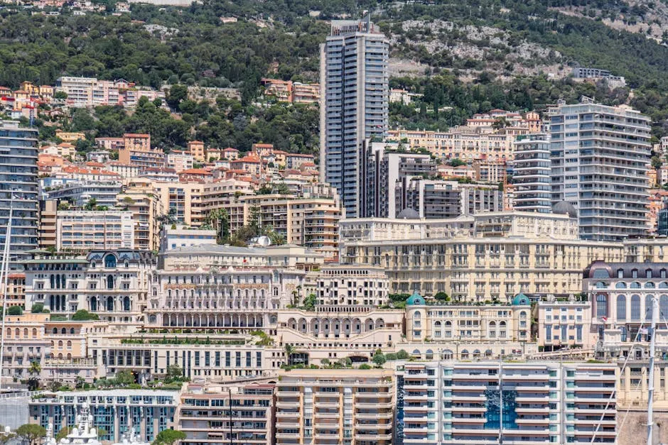 View of the Monte Carlo Area of Monaco